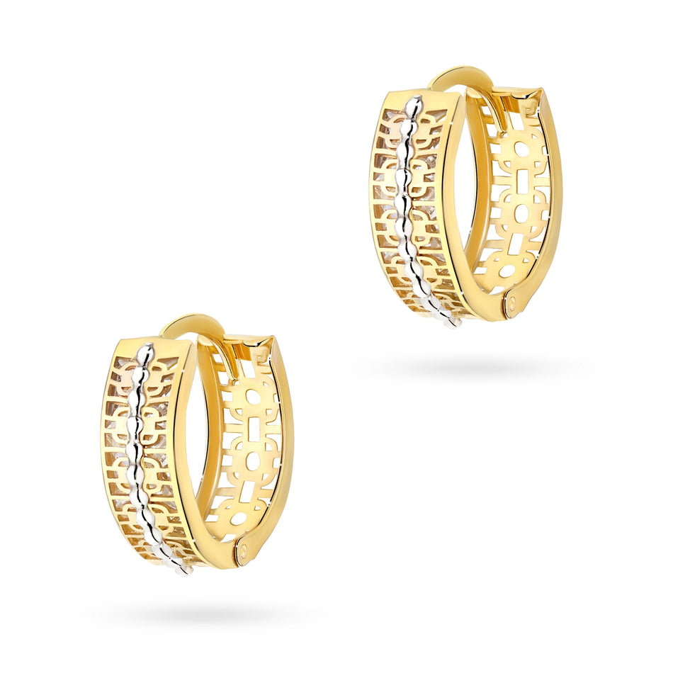 Zlaté Anglické zapínací náušnice