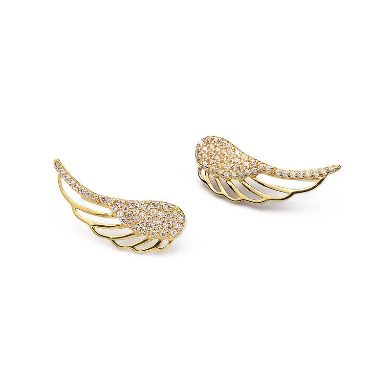 Gold Ear Cuff with Zirconia Boho