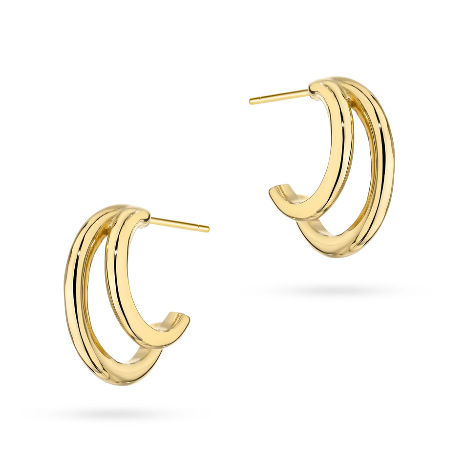 Gold-plated Silver Stud Earrings