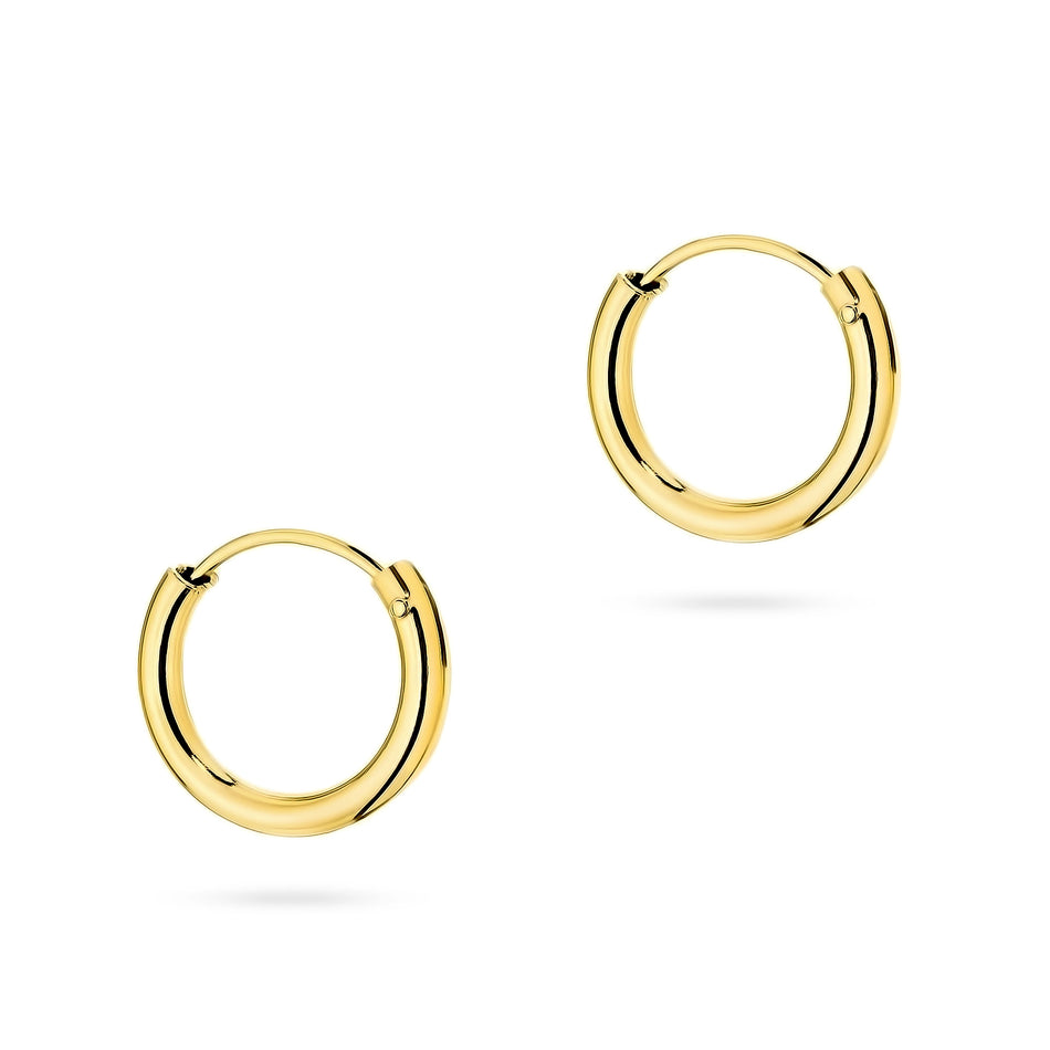 Stříbrný Kruhové zasouvací náušnice