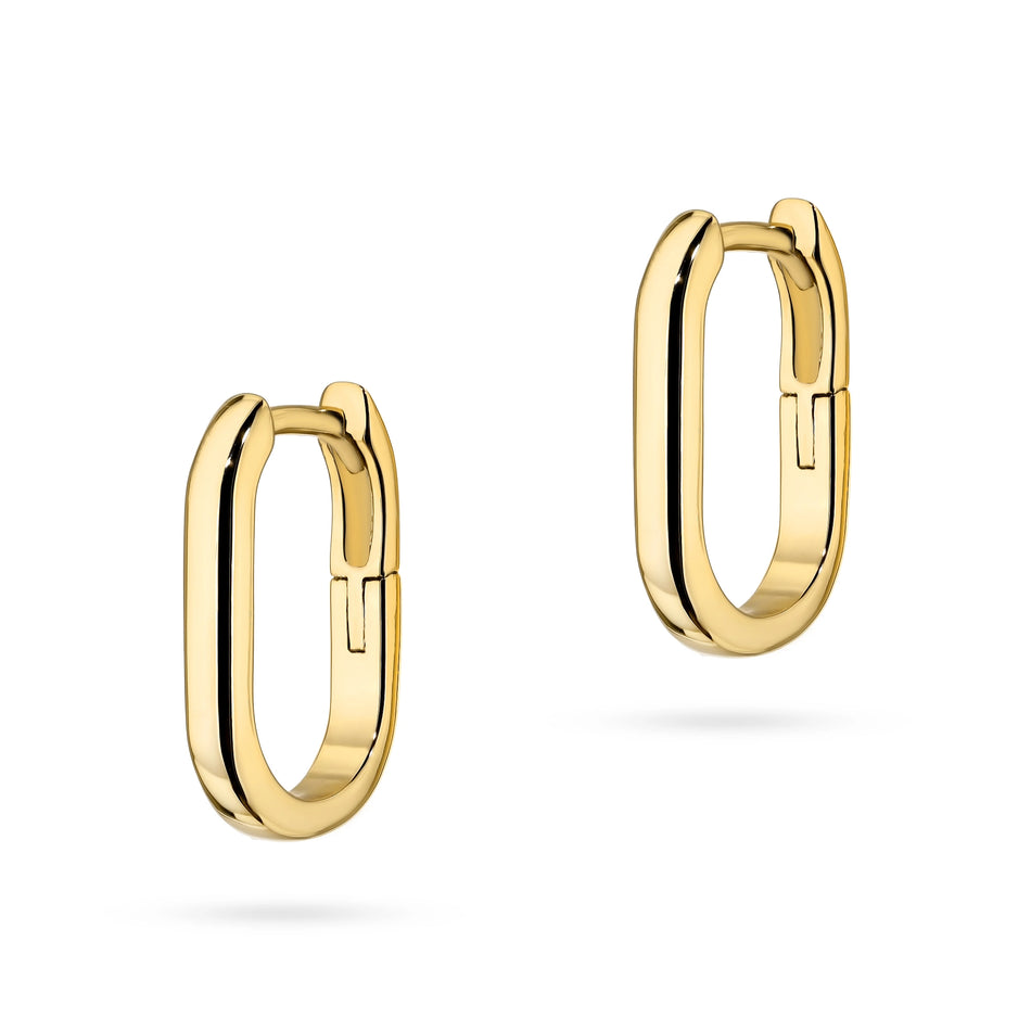 Pozlacené Stříbrné náušnice