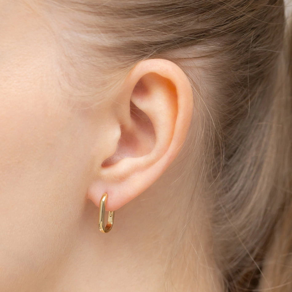 Pozlacené Stříbrné náušnice