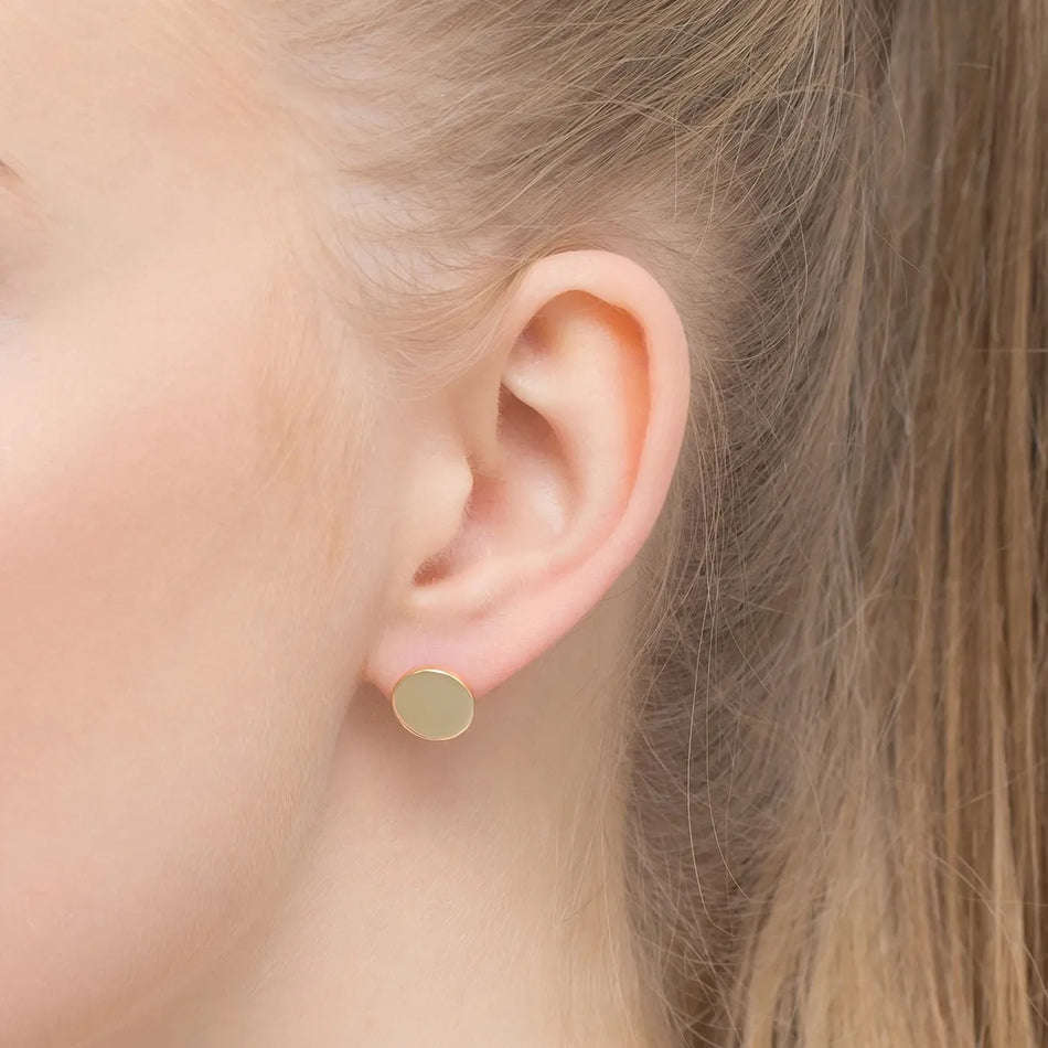 Pozlacené Stříbrné Puzetové Náušnice