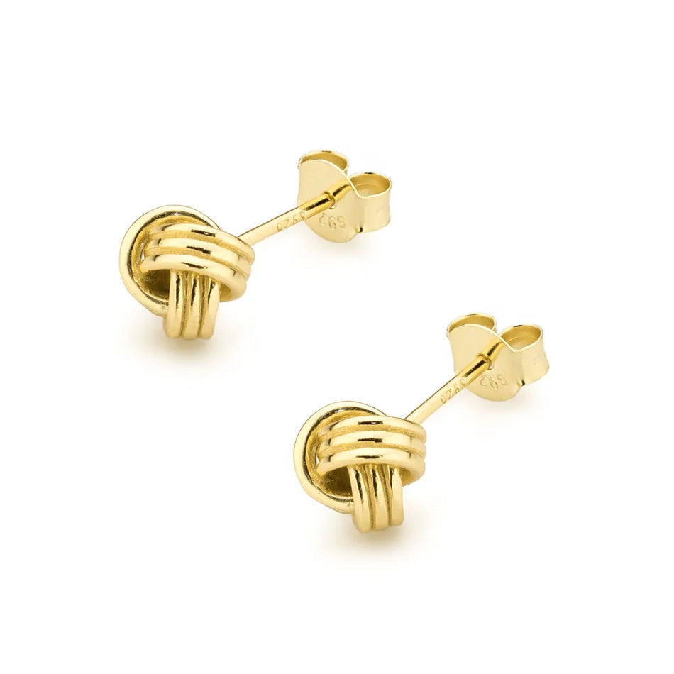 Gold-plated Silver Stud Earrings