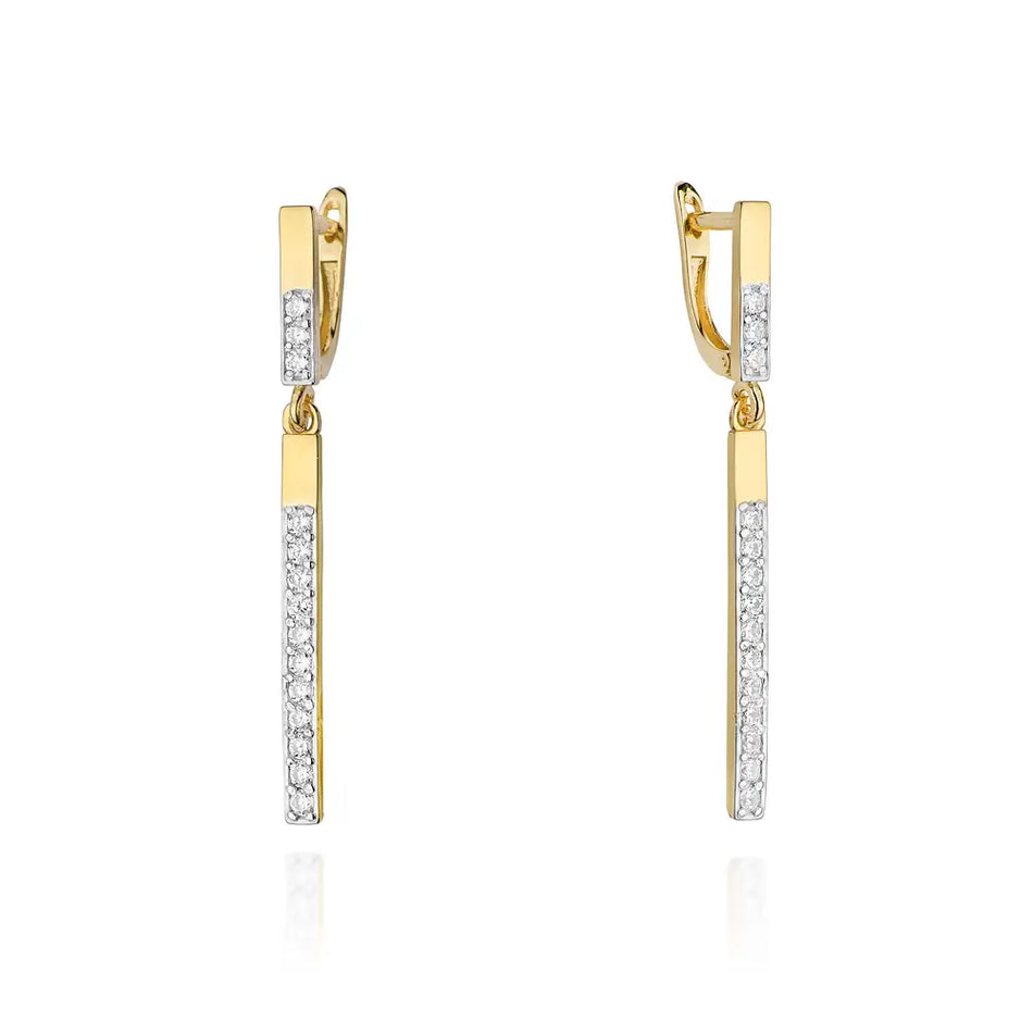 Gold Earrings with 0.56ct Diamonds