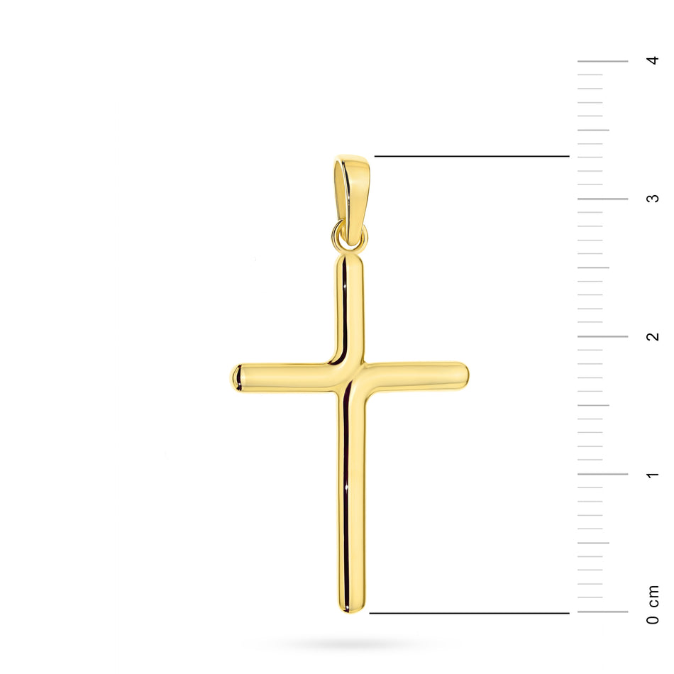 Gold Subtle Cross Pendant
