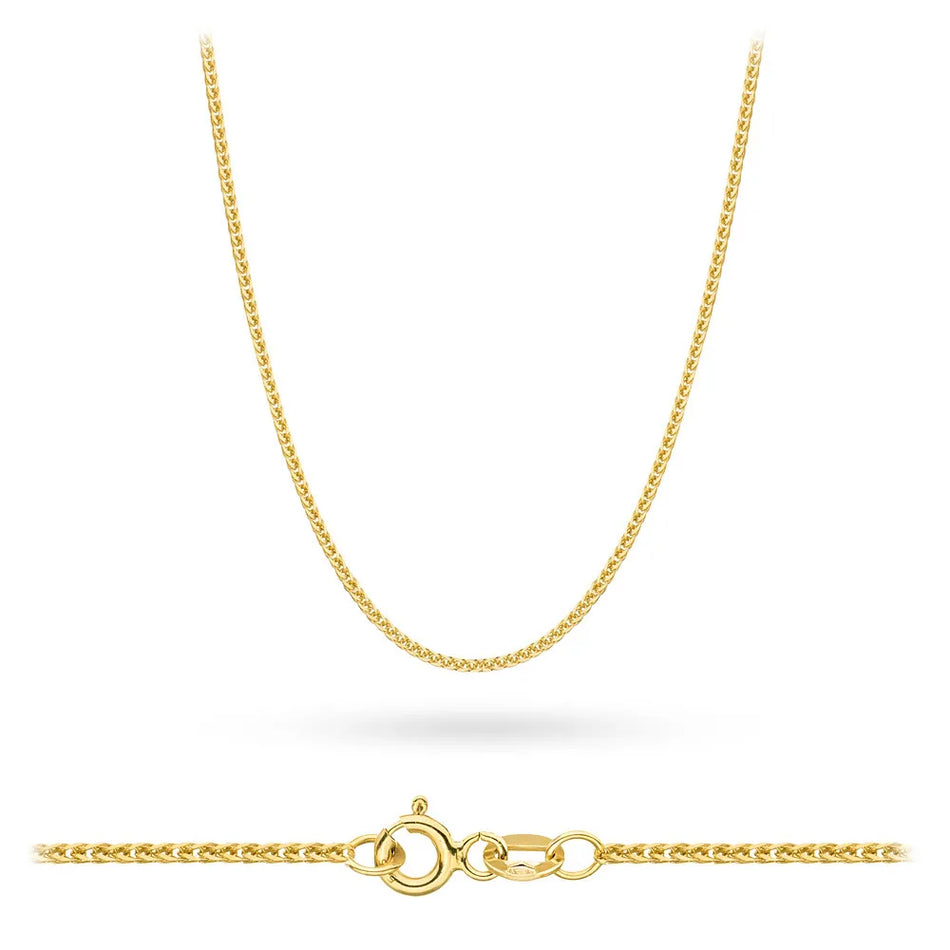 Gold Fox Tail Chain 0.9mm