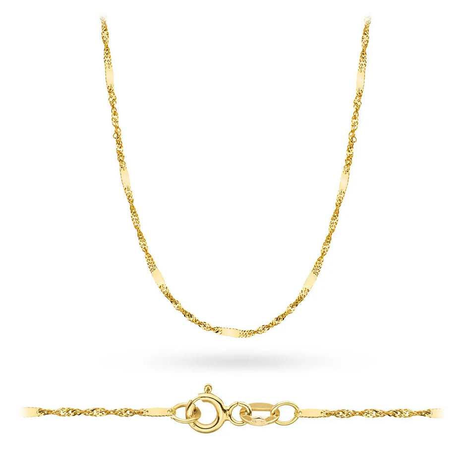 Gold Singapore Chain 1.3mm