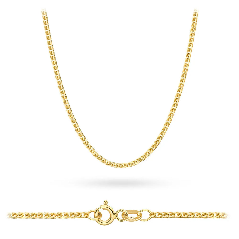 Gold Fox Tail Chain 1.6mm