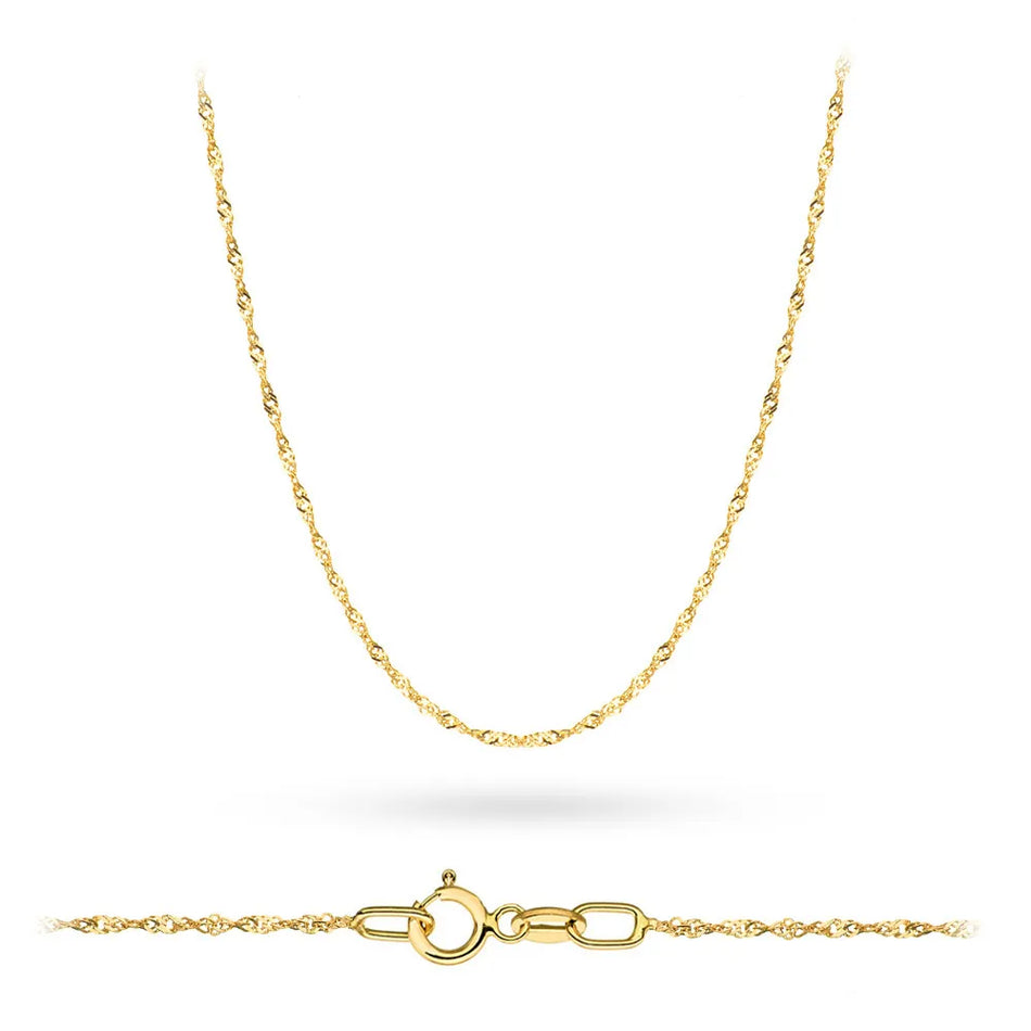 Gold Singapore Chain 1.3mm