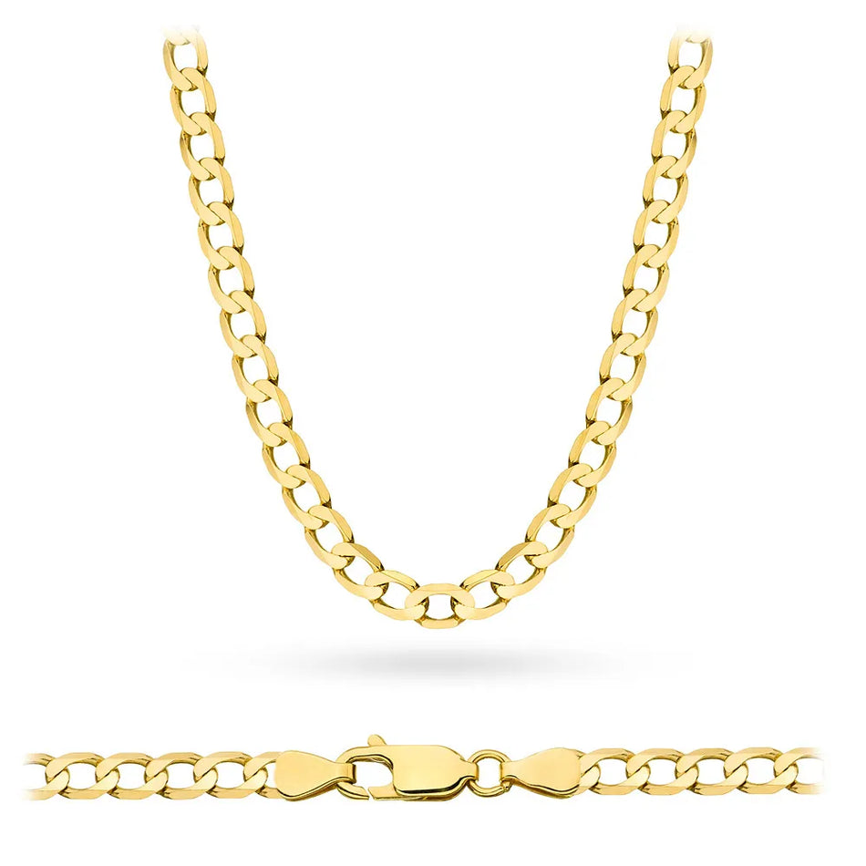 Gold Curb Chain 3.9mm