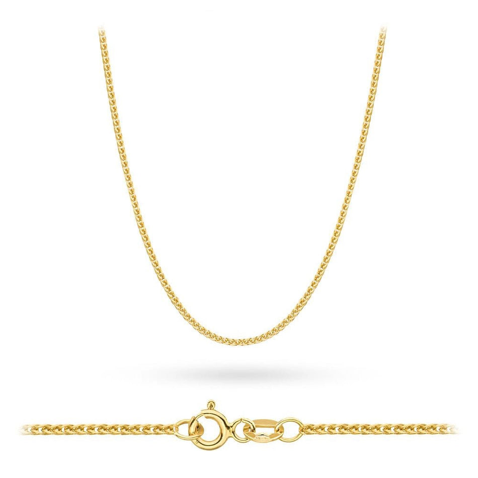 Gold Fox Tail Chain 1.0mm