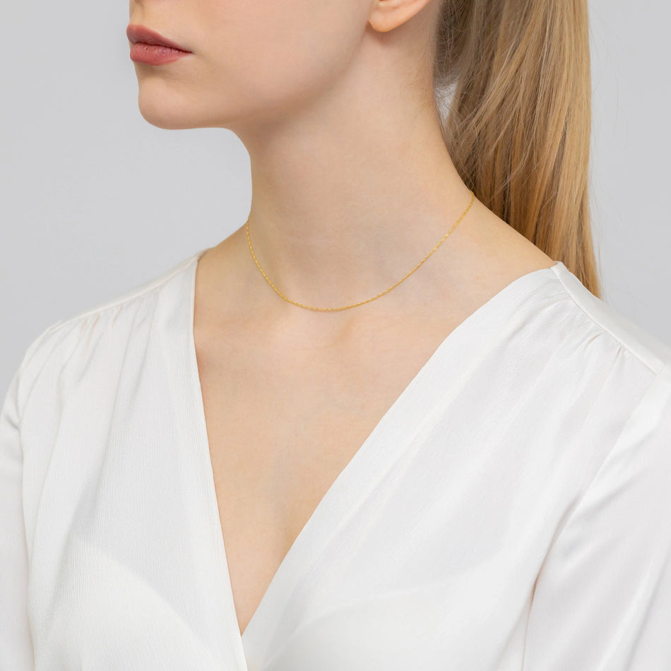 Gold Singapore Chain 1.0mm