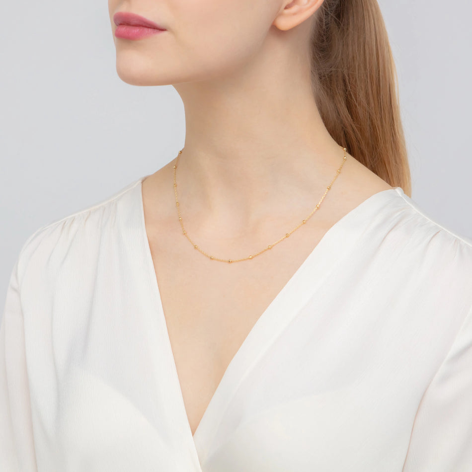 Gold-plated Silver Anchor Chain 1.0mm