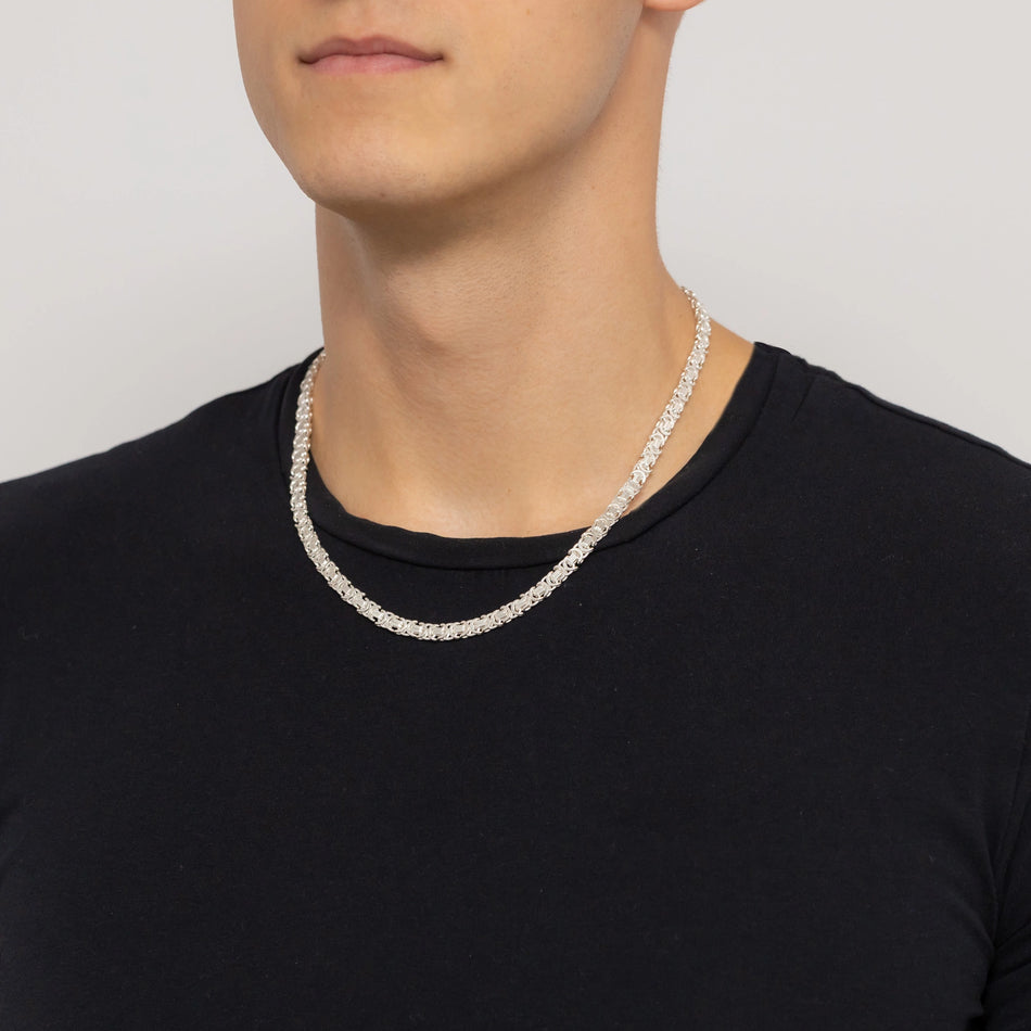 Pánský Stříbrný Královský řetízek 6.0mm