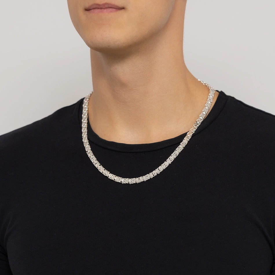 Pánský stříbrný královský řetízek 6.8mm