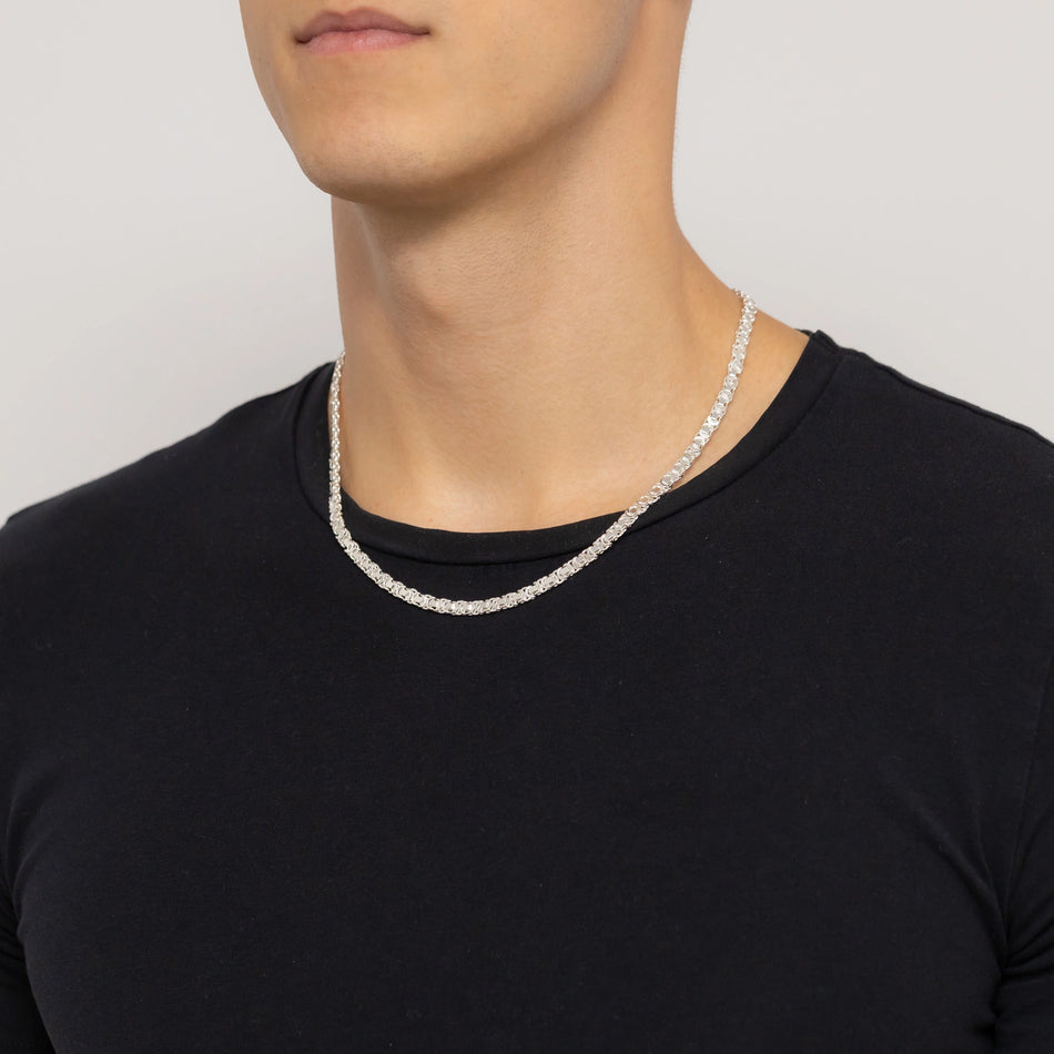 Pánský stříbrný královský řetízek 5.0mm