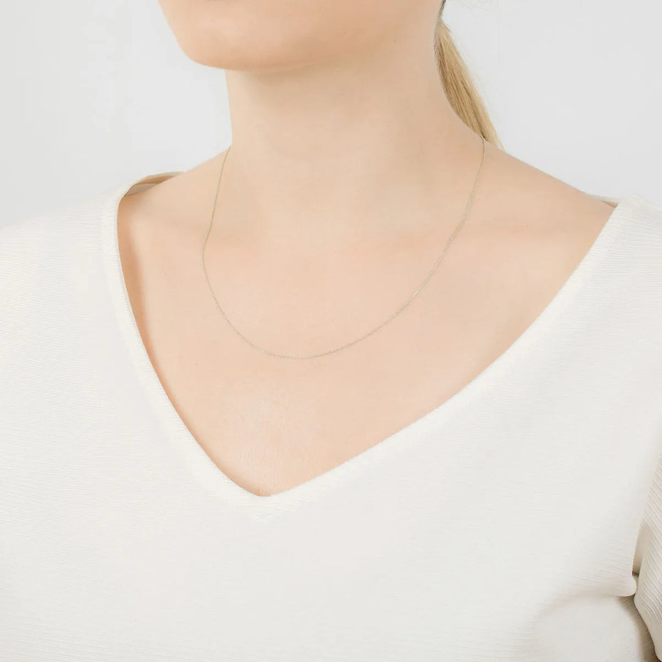 Silver Anchor Chain 0.8mm