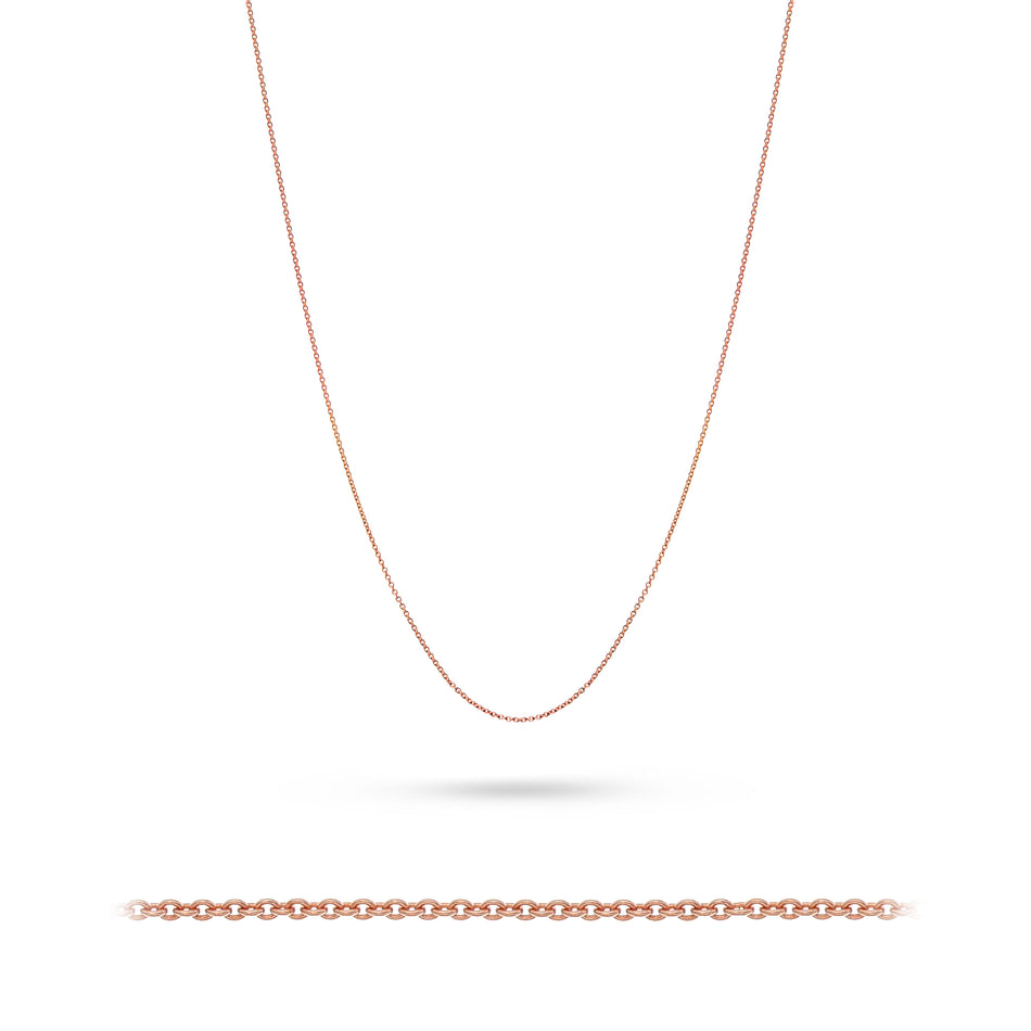 Rose Gold Anchor Chain 0.8mm