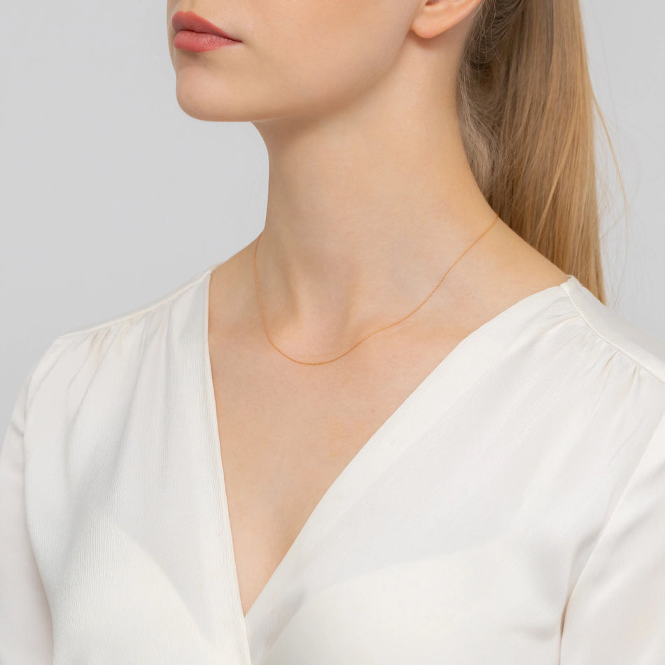 Rose Gold Anchor Chain 0.8mm