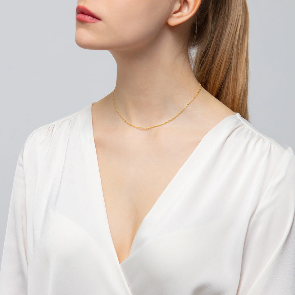 Gold Singapore Chain 1.5mm