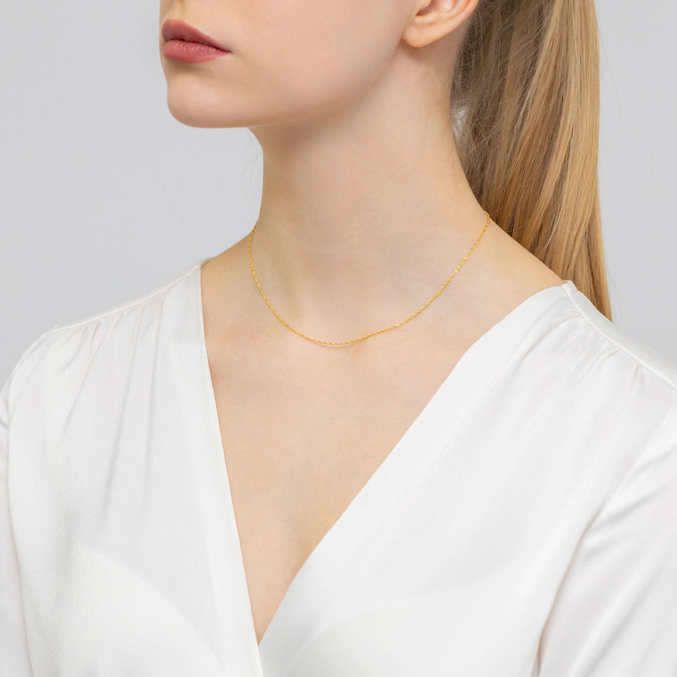 Gold Singapore Chain 1.0mm
