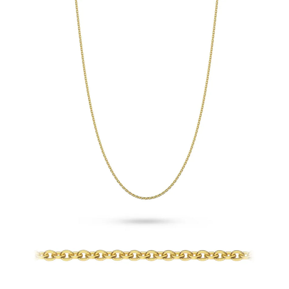 Gold-plated Silver Rolo Chain 1.1mm