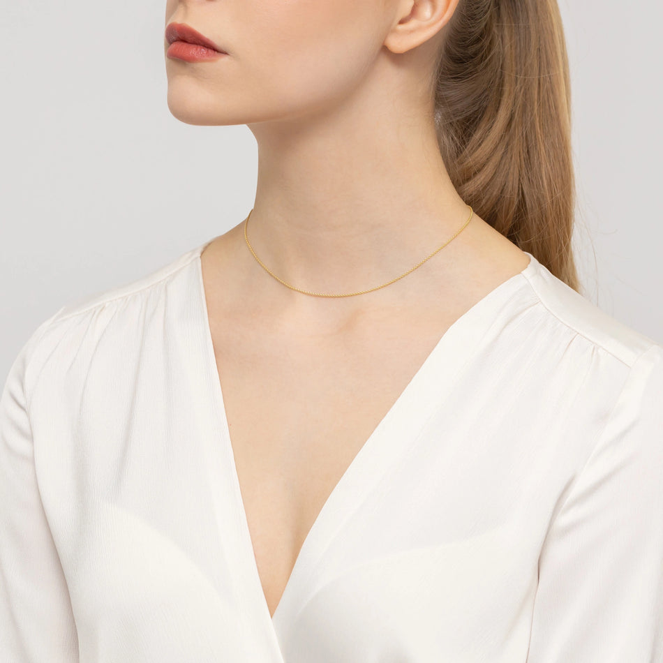 Gold-plated Silver Rolo Chain 1.1mm