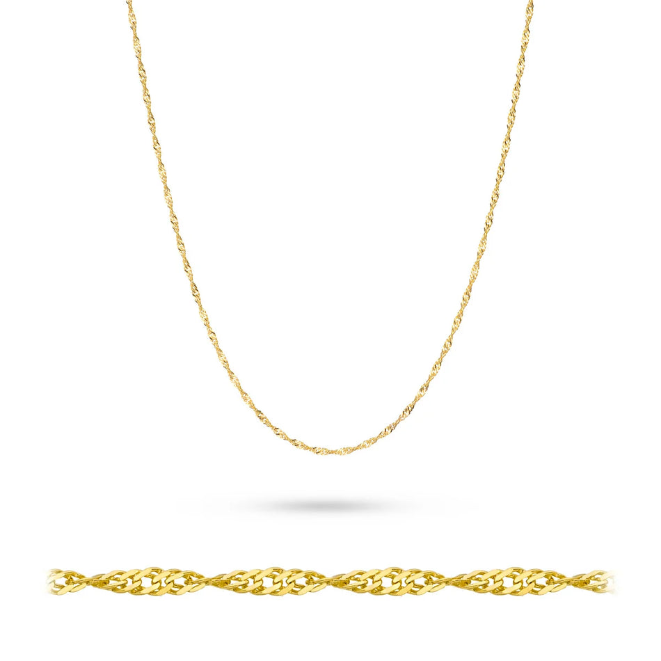 Gold Singapore Chain 1.1mm