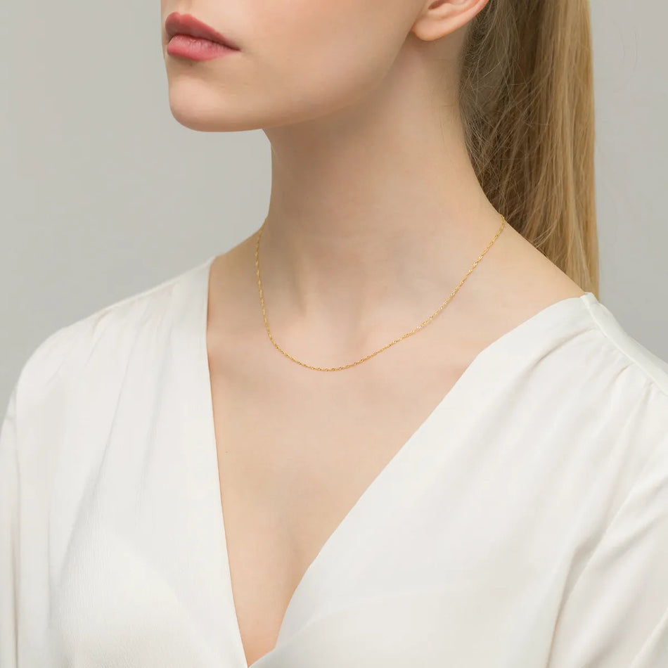 Gold Singapore Chain 1.1mm