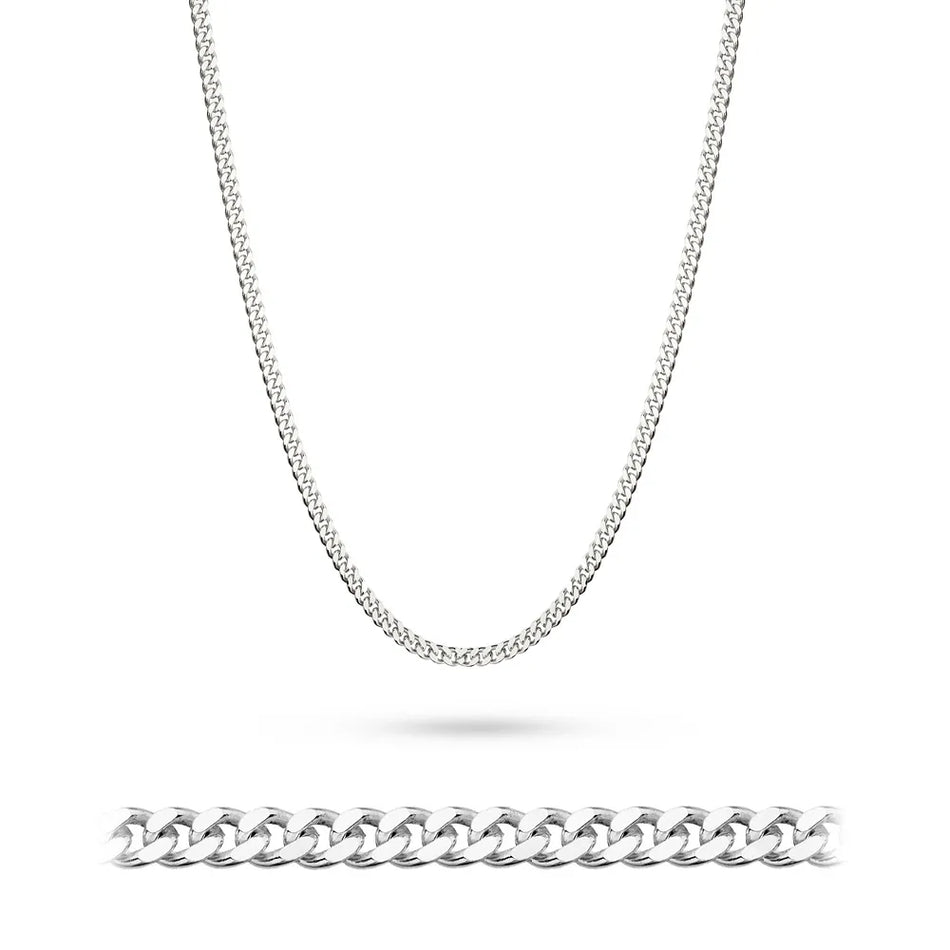 Men's Silver Curb Chain 2.5mm