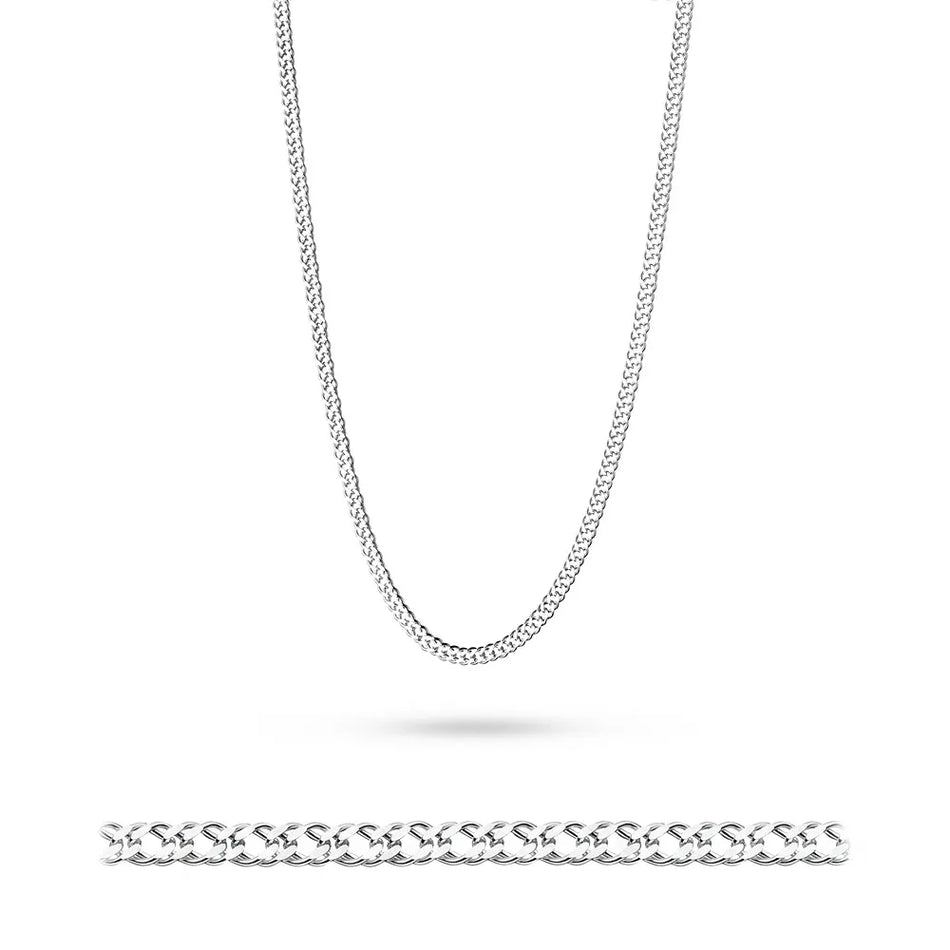 Men's Silver Curb Chain 2.8mm