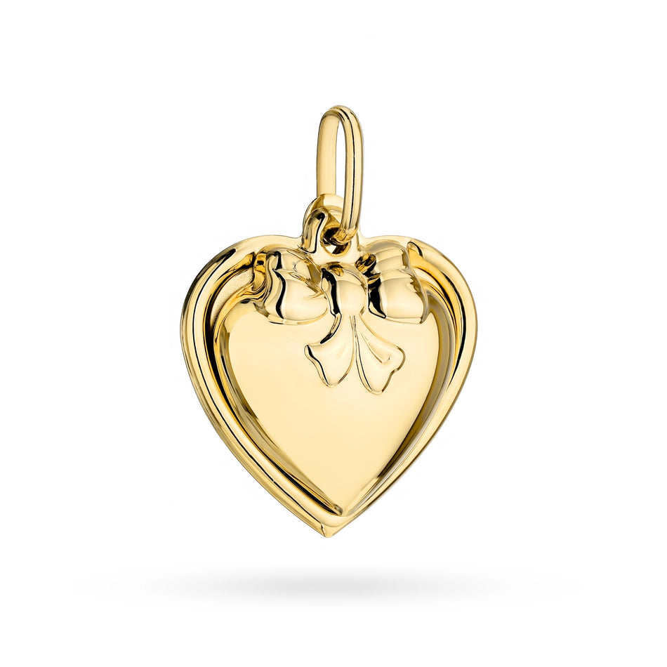 Gold Virgin Mary Medallion Pendant