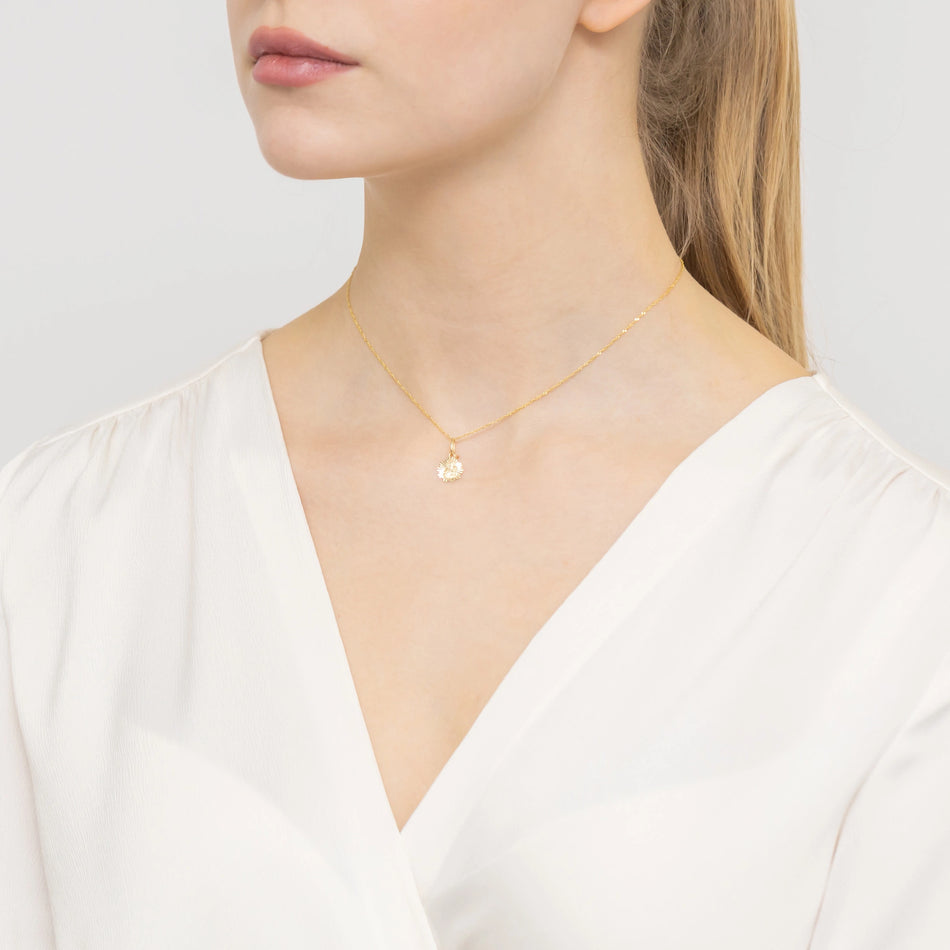 Zlatý Přívěsek medailon Panny Marie