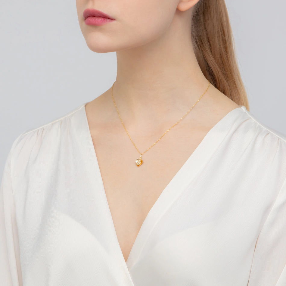 Zlatý Přívěsek medailon Panny Marie