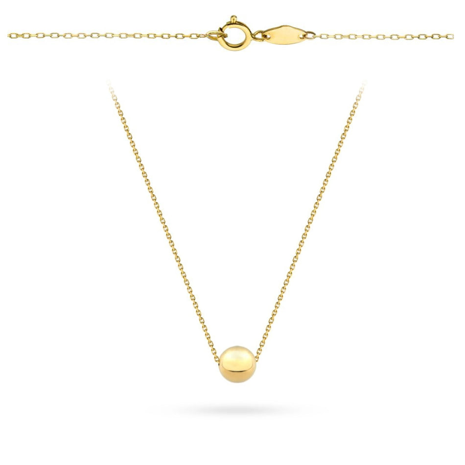 Gold Necklace with Beads