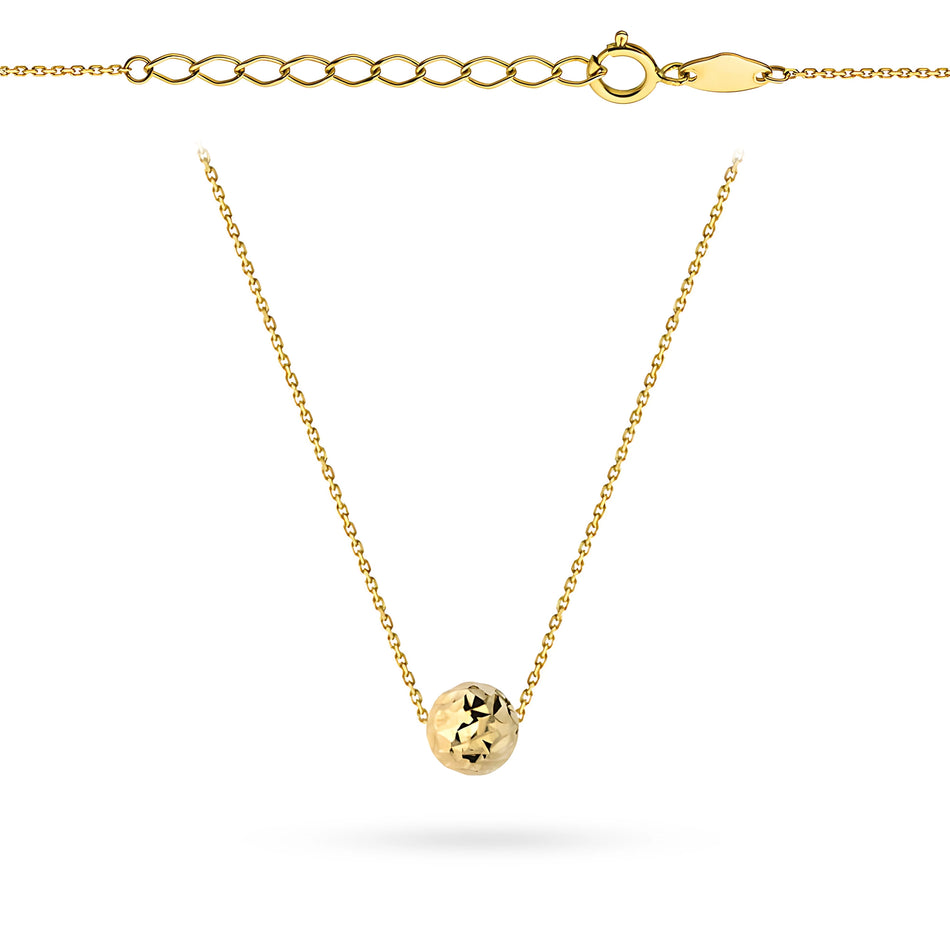 Zlatý náhrdelník s korálkem