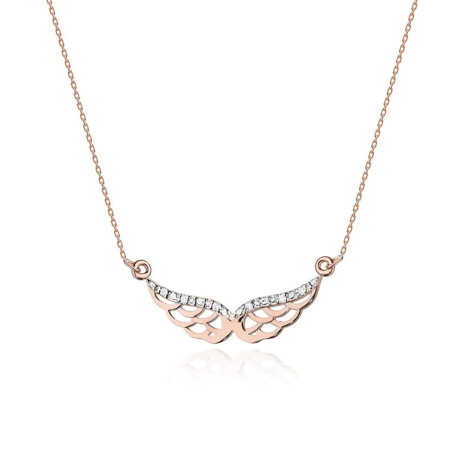 Gold Necklace with 0.03ct Diamonds