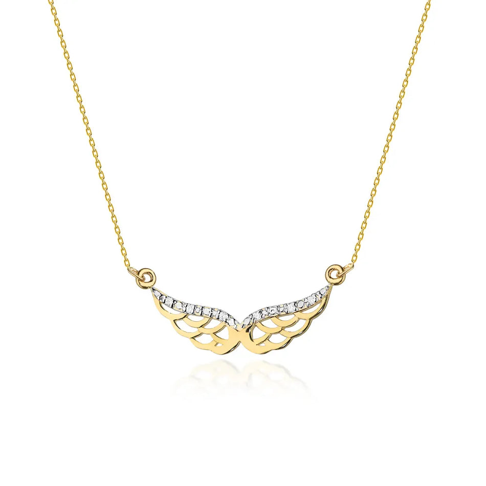 Gold Necklace with 0.03ct Diamonds