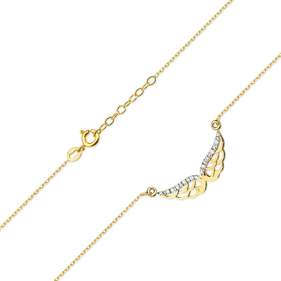 Gold Necklace with 0.03ct Diamonds