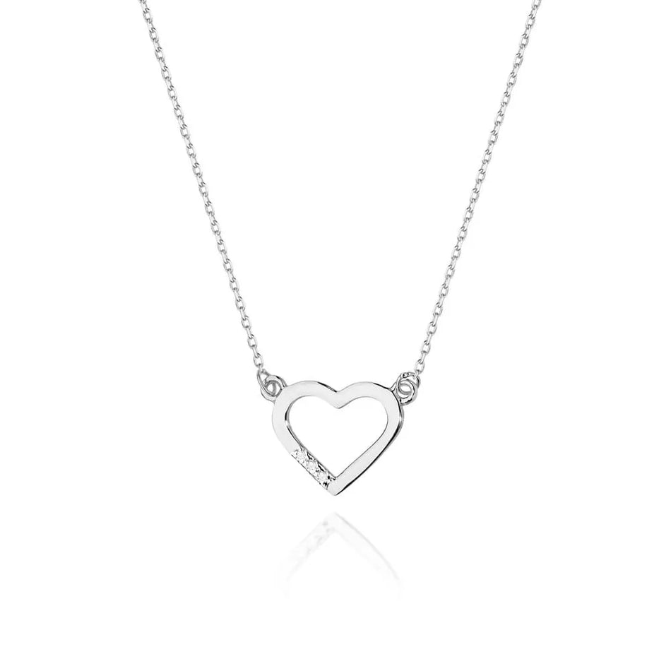 Gold Necklace with 0.015ct Diamonds