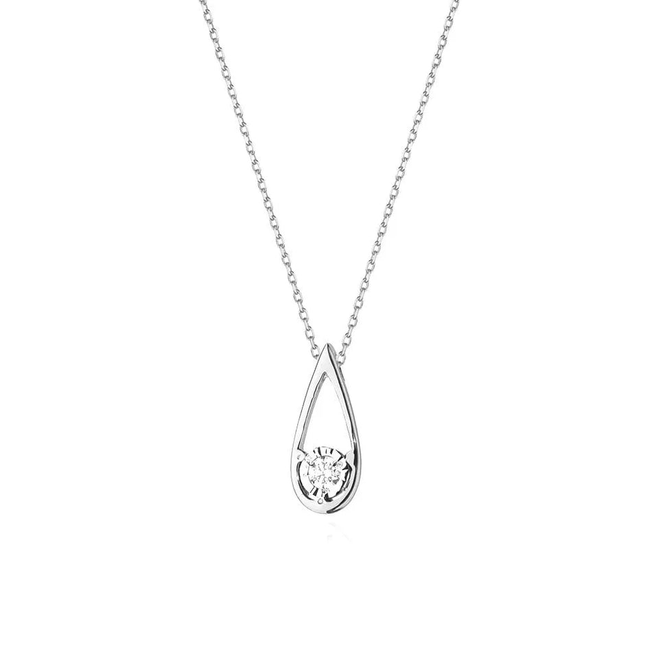 Gold Necklace with 0.08ct Diamonds