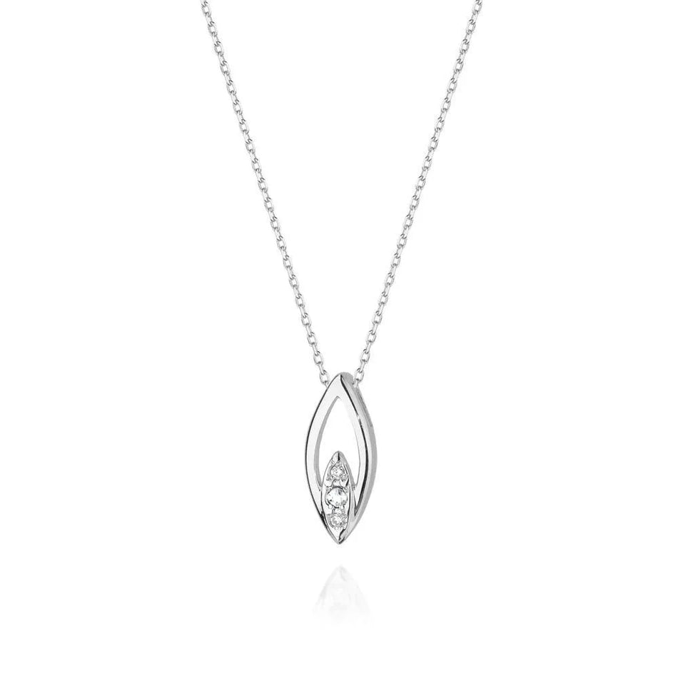 Gold Necklace with 0.079ct Diamonds
