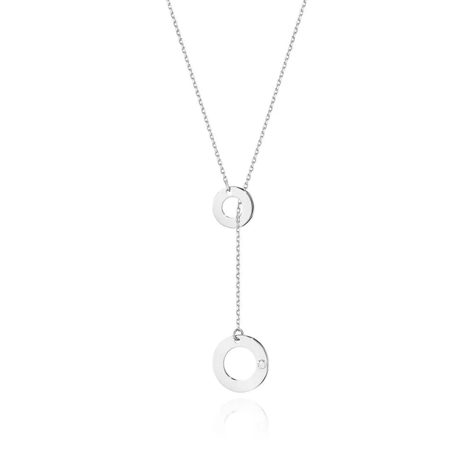 Gold Necklace with 0.015ct Diamond