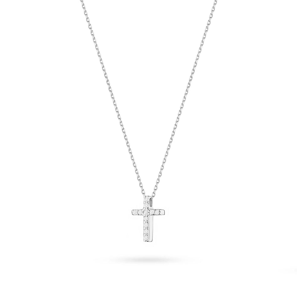 Zlatý náhrdelník s diamanty 0,055 ct