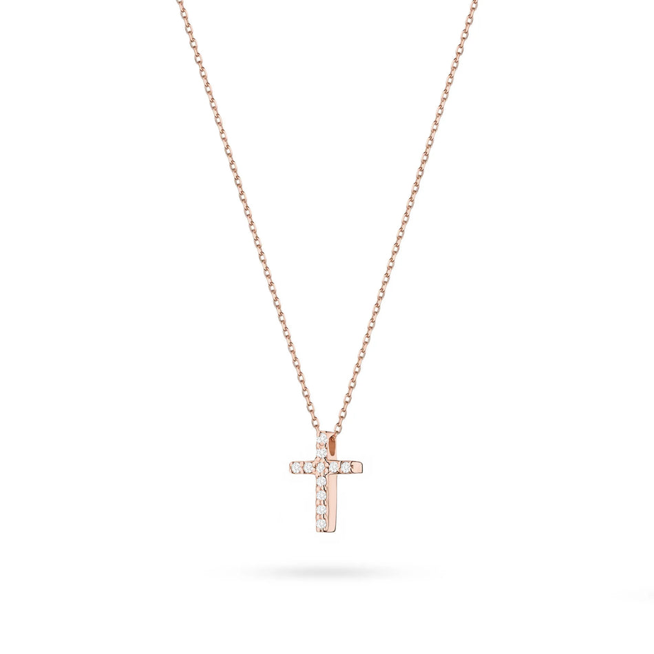 Zlatý náhrdelník s diamanty 0,055 ct