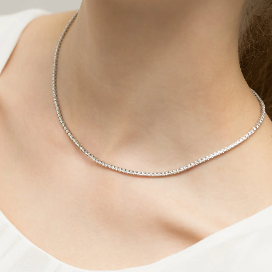 Zlatý náhrdelník s diamanty 3,38 ct