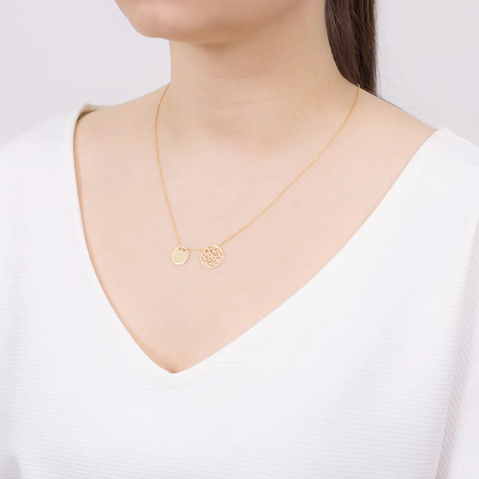 Gold-plated Silver Necklace Rings