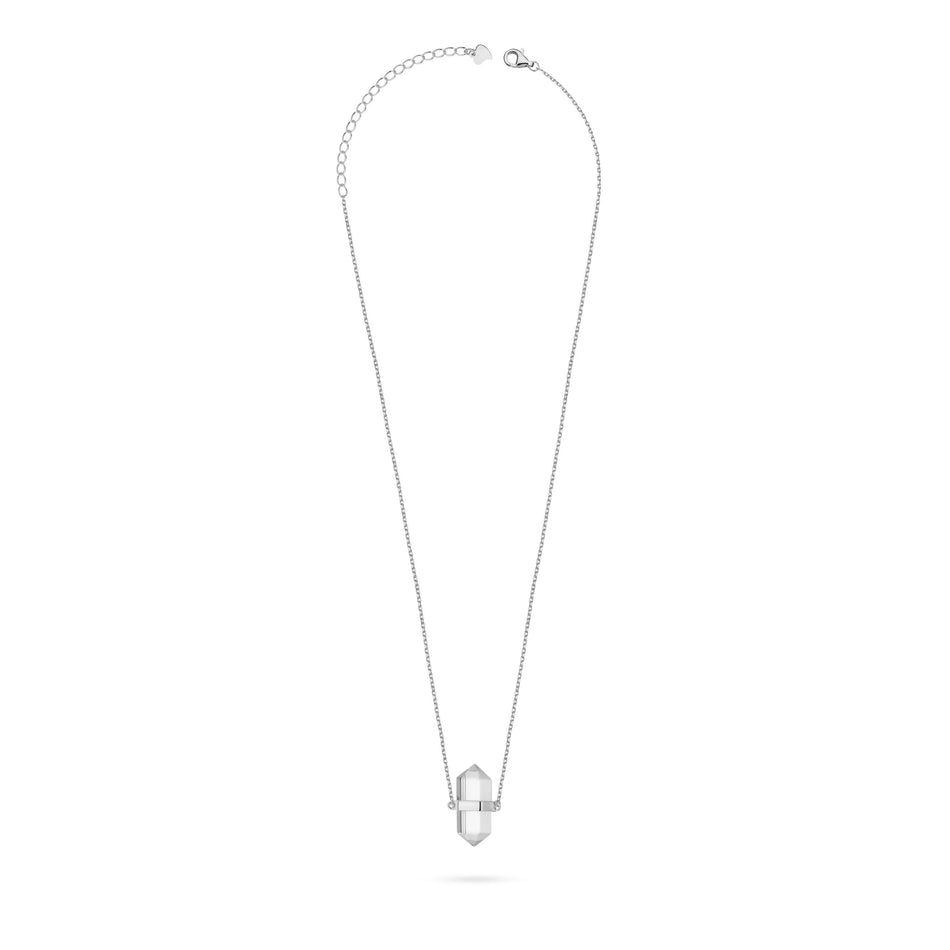 Silver Necklace Crystal