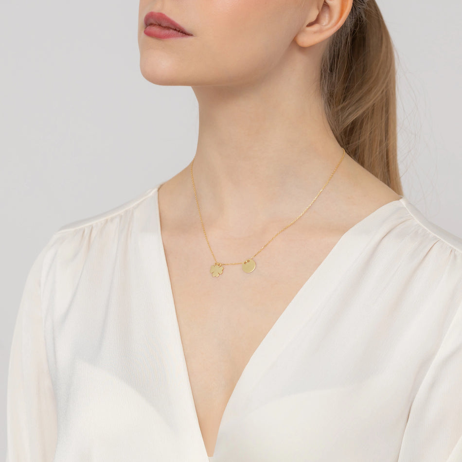 Gold-plated Silver Necklace Rings